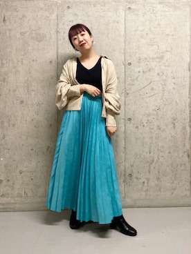 「ORiental TRaffic（オリエンタルトラフィック）のアイテム（ブーツ）」を使った、ひーさんさん（レディース・154cm）の秋コーディネート