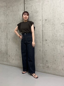 「KBF（ケイビーエフ）のアイテム（イヤリング）」を使った、ひーさんさん（レディース・154cm）の夏コーディネート