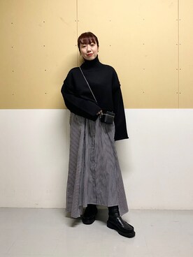 「ARKnets（アークネッツ）のアイテム（アクセサリー）」を使った、ひーさんさん（レディース・154cm）の冬コーディネート
