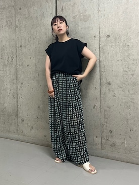 「KBF（ケイビーエフ）のアイテム（リング）」を使った、ひーさんさん（レディース・154cm）の夏コーディネート