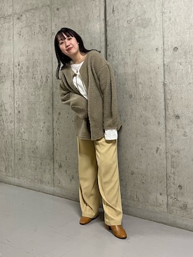 「RODE SKO」｜「アイテム（アクセサリー）」を使った、ひーさんさん（レディース・154cm）の冬コーディネート