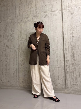 「アイテム（アクセサリー）」を使った、ひーさんさん（レディース・154cm）の春コーディネート