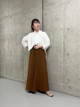 「フープイヤリング」｜ひーさんさん（レディース・154cm）の夏コーディネート