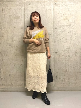 「ARKnets（アークネッツ）のアイテム（アクセサリー）」を使った、ひーさんさん（レディース・154cm）の秋コーディネート