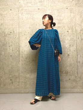 「KBF+」｜「アイテム（ワンピース/ドレス）」を使った、ひーさんさん（レディース・154cm）の夏コーディネート