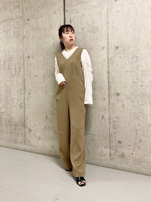 セール】デザインステッチサロペット（サロペット