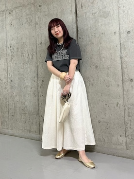「SLOBE IENA（スローブイエナ）のアイテム（バレエシューズ）」を使った、ひーさんさん（レディース・154cm）の春コーディネート