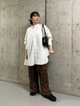「RODE SKO」｜「アイテム（パンツ）」を使った、ひーさんさん（レディース・154cm）の秋コーディネート