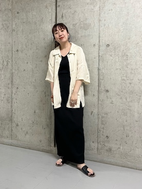 「KBF（ケイビーエフ）のアイテム（リング）」を使った、ひーさんさん（レディース・154cm）の夏コーディネート