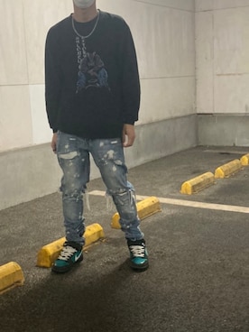 「LONELY/論理（ロンリー）のアイテム」を使った、matsuさん（メンズ・173cm）の冬コーディネート