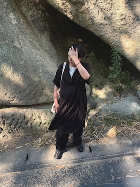 「AS KNOW AS plus（アズノゥアズプラス）のアイテム」を使った、Hinanoさん（レディース・161cm）の夏コーディネート