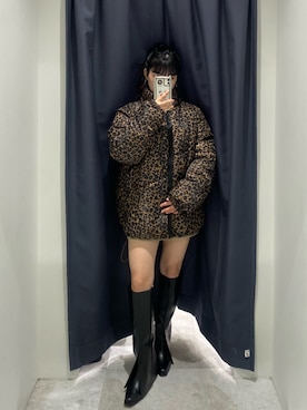 「アイテム（その他アウター、その他）」を使った、mizukiさん（レディース・154cm）の秋コーディネート