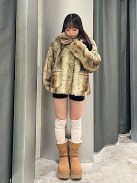 「アイテム（その他アウター）」を使った、misakiさん（レディース・145cm・20代）の秋コーディネート