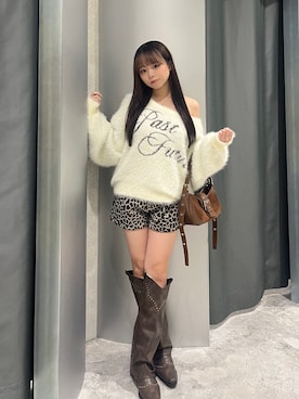 「アイテム（ブーツ）」を使った、misakiさん（レディース・145cm）の秋コーディネート