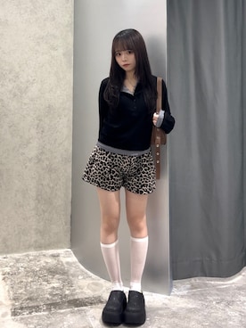 「アイテム（レッグウェア）」を使った、misakiさん（レディース・145cm）の秋コーディネート