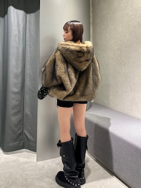 「アイテム（ブルゾン）」を使った、misakiさん（レディース・145cm）の秋コーディネート