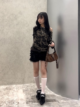 「アイテム（アクセサリー）」を使った、misakiさん（レディース・145cm）の夏コーディネート