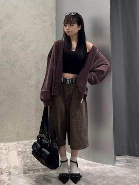「アイテム（デニムパンツ）」を使った、misakiさん（レディース・145cm）の夏コーディネート