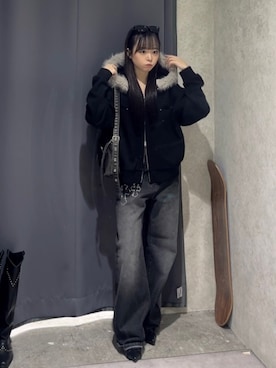 「アイテム（シューズ）」を使った、misakiさん（レディース・145cm）の秋コーディネート