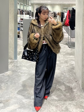 「アイテム（ブルゾン）」を使った、misakiさん（レディース・145cm）の秋コーディネート