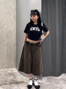 「アイテム（ベルト）」を使った、misakiさん（レディース・145cm）の夏コーディネート