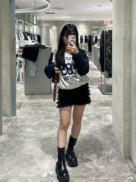 「アイテム（スウェット）」を使った、misakiさん（レディース・145cm）の夏コーディネート