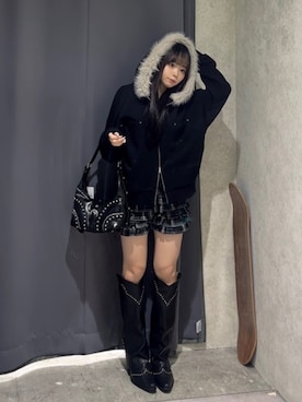 「アイテム（シューズ）」を使った、misakiさん（レディース・145cm）の秋コーディネート