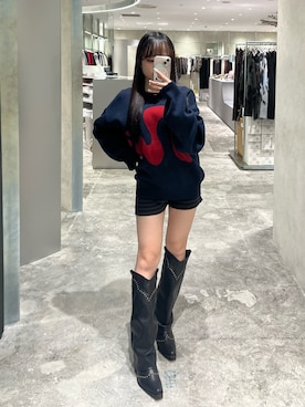 「アイテム（ニット/セーター）」を使った、misakiさん（レディース・145cm）の冬コーディネート