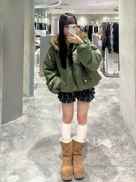 「アイテム（パンツ）」を使った、misakiさん（レディース・145cm）の秋コーディネート