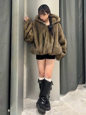 「アイテム（ブルゾン）」を使った、misakiさん（レディース・145cm）の秋コーディネート