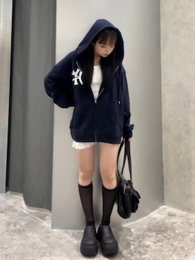 「アイテム（レッグウェア）」を使った、misakiさん（レディース・145cm）の夏コーディネート