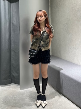 「アイテム（ソックス/靴下）」を使った、misakiさん（レディース・145cm）の夏コーディネート