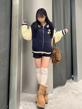 misakiさん（レディース・145cm）の冬コーディネート