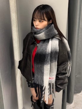 「アイテム（ブルゾン）」を使った、misakiさん（レディース・145cm）の秋コーディネート