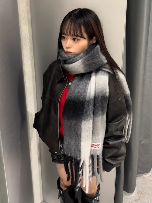 セール】ステンカラーヴィンテージライクレザーブルゾン（ブルゾン