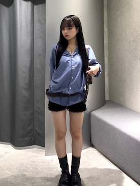 「アイテム（ネックレス）」を使った、misakiさん（レディース・145cm）の夏コーディネート