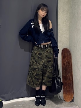 「アイテム（アクセサリー）」を使った、misakiさん（レディース・145cm）の夏コーディネート