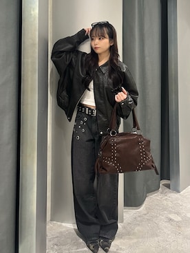 「アイテム（ブルゾン）」を使った、misakiさん（レディース・145cm・20代）の冬コーディネート