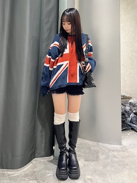 「アイテム（ネックレス）」を使った、misakiさん（レディース・145cm）の秋コーディネート