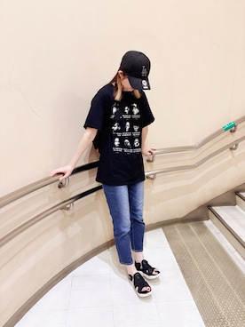 「moz（モズ）のアイテム」を使った、スニーカーさん（レディース・170cm）の夏コーディネート