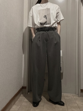 「アイテム（ブレスレット）」を使った、スニーカーさん（レディース・170cm）の秋コーディネート