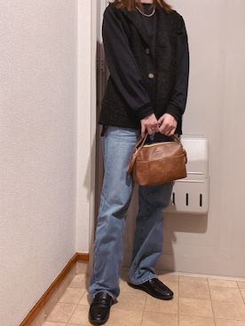 「アイテム（ベスト）」を使った、スニーカーさん（レディース・170cm）の秋コーディネート