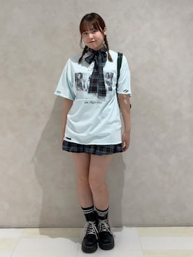 「アイテム（ネックレス、ブラック系）」を使った、MIYUUさん（レディース・161cm）の夏コーディネート