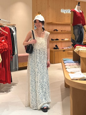 「アイテム（ワンピース）」を使った、タハラノドカさん（レディース・156cm）の夏コーディネート