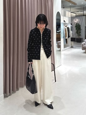 「mystic（ミスティック）のアイテム（トートバッグ）」を使った、タハラノドカさん（レディース・156cm）の春コーディネート