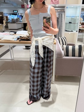 「mystic（ミスティック）のアイテム（アクセサリー）」を使った、タハラノドカさん（レディース・156cm）の夏コーディネート