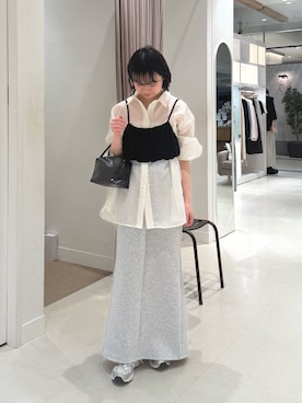 「mystic（ミスティック）のアイテム」を使った、タハラノドカさん（レディース・156cm）の春コーディネート