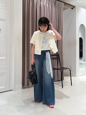 「mystic（ミスティック）のアイテム（アクセサリー）」を使った、タハラノドカさん（レディース・156cm）の夏コーディネート