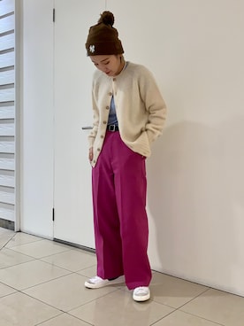 「NOR'EASTERLY（ノアイースターリー）のアイテム」を使った、Ayaka Omoriさん（レディース・155cm）の秋コーディネート