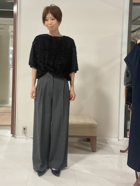 「シンプル・ベーシック」｜IWAMOさん（レディース・168cm）の秋コーディネート